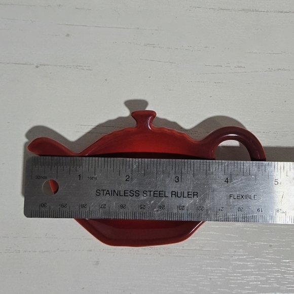 Cerise Tea Bag Holder Spoon Rest Le Creuset NEW - Picture 6 of 6